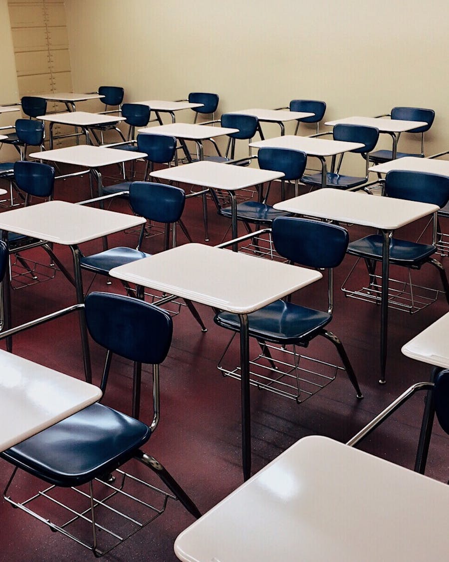 Modern school classroom